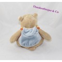 Doudou ours tonton Nouky de NOUKIE'S avec sac à dos 26cm