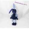 BOUT'CHOU rabbit comforter navy blue striped Monoprix 32 cm