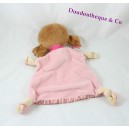 Doudou bambola piatta ESPRIT rosa coccinella bandana piselli bianchi