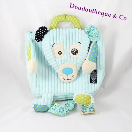 Backpack illicos bear LES DEGLINGOS blue polar bear 25 cm