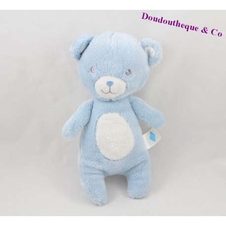 Teddy bear TEX BABY blue white polka dots 