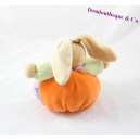 Doudou boule lapin KALOO abeille orange 18 cm