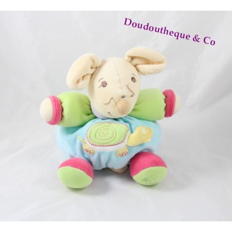 Peluche p'tite souris KALOO tortue 1.2.3 pop turquoise vert 17 cm Peluche p'tite souris KALOO tortue 1.2.3 pop turquoise vert 17 cm