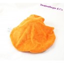 Doudou plat canard DOUDOU ET COMPAGNIE pétales orange oeuf 25 cm