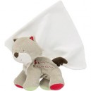 Cat comforter ORANGE SUGAR Cashew gray wolf red handkerchief 15 cm
