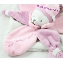 Doudou flat bear BLANKIE and company Collector pink I love my blankie