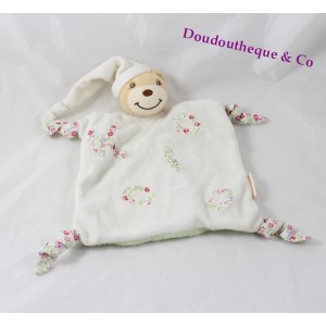 Doudou plat ours KALOO rose 4 noeuds 