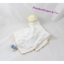 Doudou plat Nouky ours NOUKIE'S lange mouchoir beige 36 cm