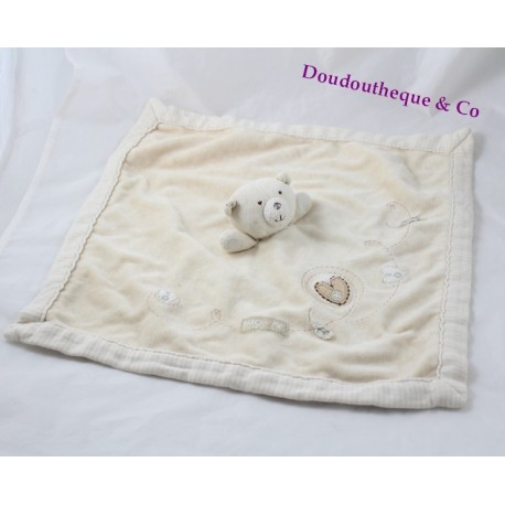 Doudou plat Girafe NATURES PUREST rond beige marron 54 cm Doudou plat Girafe NATURES PUREST rond beige marron 54 cm
