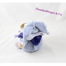 Doudou Ours boule DOUDOU ET COMPAGNIE bleu 13 cm  	