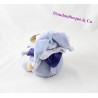 Doudou Ours boule DOUDOU ET COMPAGNIE bleu 13 cm  	