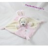 Flat comforter AUCHAN bear disguised in beige pink rabbit 35 cm