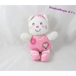 NICOTOY pink cat comforter white flower 