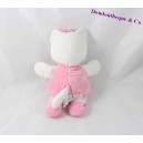 NICOTOY pink cat comforter white flower 