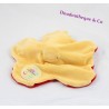 Doudou plat poupée Katherine Roumanoff fleur rose et jaune Dim Dam Doum Moulin Roty