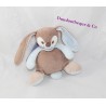 Musical soft toy Emil rabbit NATTOU Emil and Rosy blue brown 17 cm