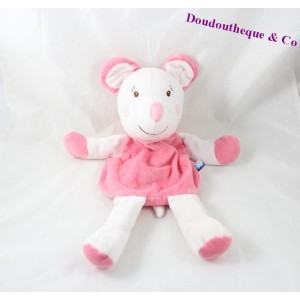 Range pyjama lapin SUCRE D'ORGE bleu grandes oreilles rayées 50 cm 