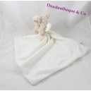 Doudou elephant PRIMARK EARLY DAYS cream white handkerchief 45 cm