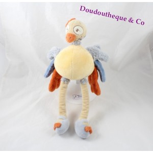 Doudou Sissi autruche NOUKIE'S Australia oiseau jaune 32 cm