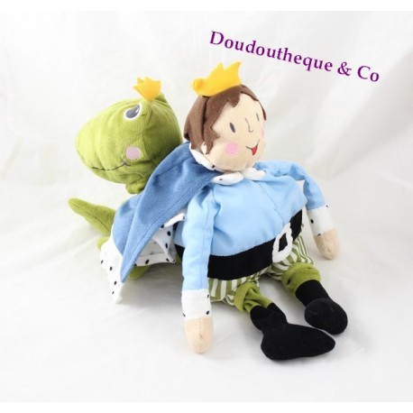 Prince IKEA Kvack Frog Plush Green Blue Reversible 40cm Prince IKEA Kvack Frog Plush Green Blue Reversible 40cm