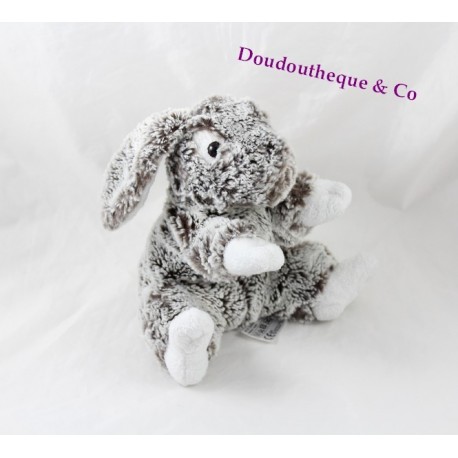 Plüschkaninchen SOFT FRIENDS braun grau meliert lange Haare 22 cm Plüschkaninchen SOFT FRIENDS braun grau meliert lange Haare 22 cm