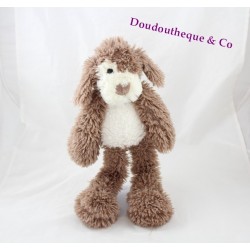 Plush dog HISTORY OF BEAR Vagabond brown ecru HO2077 38 cm