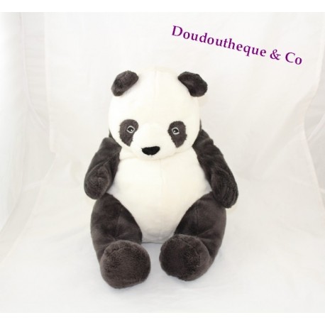 Stuffed panda IKEA white black Klappar 32 cm sitting - SOS blanket