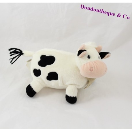 Peluche, doudou vache HISTOIRE D'OURS blanche et noire 18 cm Peluche, doudou vache HISTOIRE D'OURS blanche et noire 18 cm