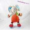 Elefant Plüsch TEX BABY grau gestreift Wolle 30 cm