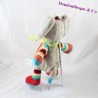 Elefant Plüsch TEX BABY grau gestreift Wolle 30 cm