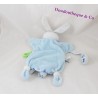 Doudou Marionette Bunny BLANKIE und Firma Tattoo Blumen blau 25 cm