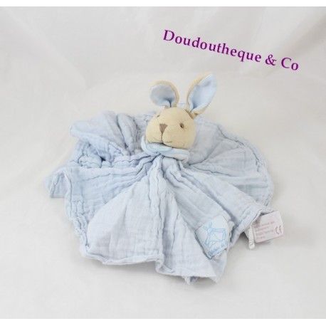 Doudou Ours L'ange DOUDOU ET COMPAGNIE bleu turquoise 15 cm DC2358 