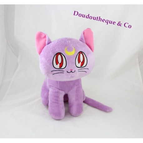 Plush cat SAILOR MOON purple 30 cm manga cartoon Plush cat SAILOR MOON purple 30 cm manga cartoon