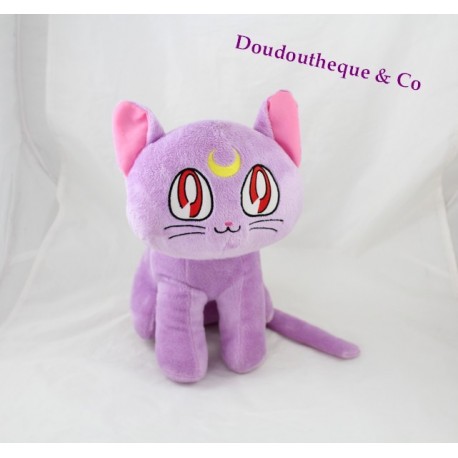 Plush cat SAILOR MOON purple 30 cm manga cartoon