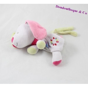 Juguete perro verde de guisantes rosa chupete conectado azúcar flor de 18 cm