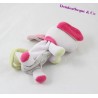 Blanky dog pacifier attached sugar peas pink green flower 18 cm