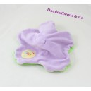 Doudou plat poupée Dim Dam Doum MOULIN ROTY vert violet Katherine Roumanoff