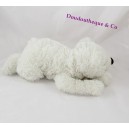 Teddybären Geschichte der weißer Bär Eisbär liegend 30 cm