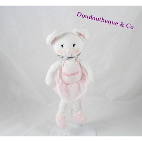 Doudou Maus REPETTO MARÈSE Rosa Tänzerin Tutu 24 cm