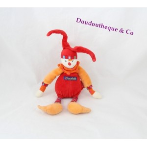 Doudou sonajero de MOULIN ROTY Dragobert de payaso campana 25 cm