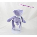 Teddy bear bread and chocolate purple violet 25 cm