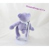 Teddy bear bread and chocolate purple violet 25 cm