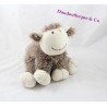 Plush sheep Nature Frisian and Brown finds white curly sitting 25 cm