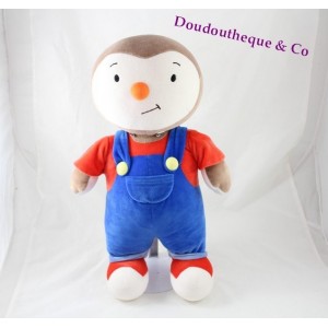 Large plush you Charlie AJENA Teddy overalls blue t-shirt red 40 cm