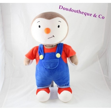 Grande peluche si Charlie AJENA Teddy tuta blu t-shirt rosso 40 cm Grande peluche si Charlie AJENA Teddy tuta blu t-shirt rosso 40 cm