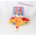 Flat Doudou you Charlie NICOTOY red orange tie pacifier labels