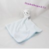 Fazzoletto bianco di DouDou gatto OBAÏBI strisce marine 40 cm blu
