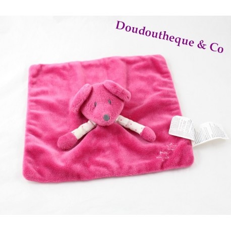 Doudou flache Maus OBAIBI rosa fushia Sterne 24 cm Doudou flache Maus OBAIBI rosa fushia Sterne 24 cm