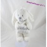 Plush musical CHEEKBONE cushion white 26 cm baby rabbit