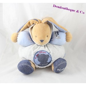 Budderball Doudou rabbit KALOO Blue Denim smiles and silly things 30 cm